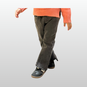 Girls Casual Denim Flared Pants – High Elasticity Slim Jeans for Kids