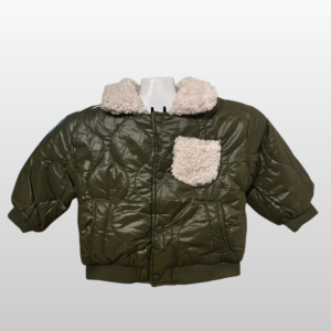 Olive Wool Collar Jacket – Elegant Warmth for Everyday Wear