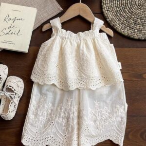 Ayshlis Embroidered Two-Piece Suit for Girls | Age 2–7 Years