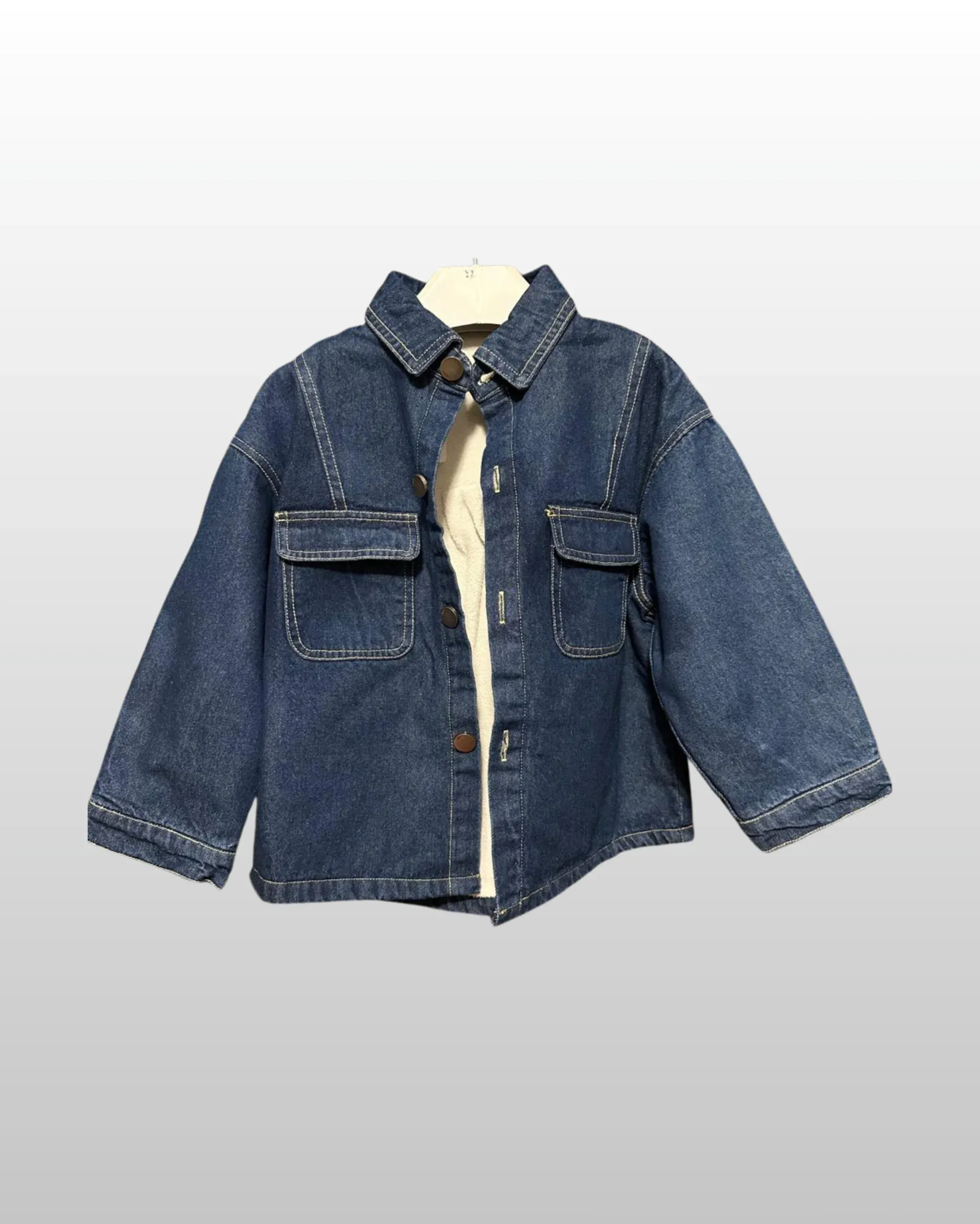 Unisex Denim Shirt with Warm Soft Inner