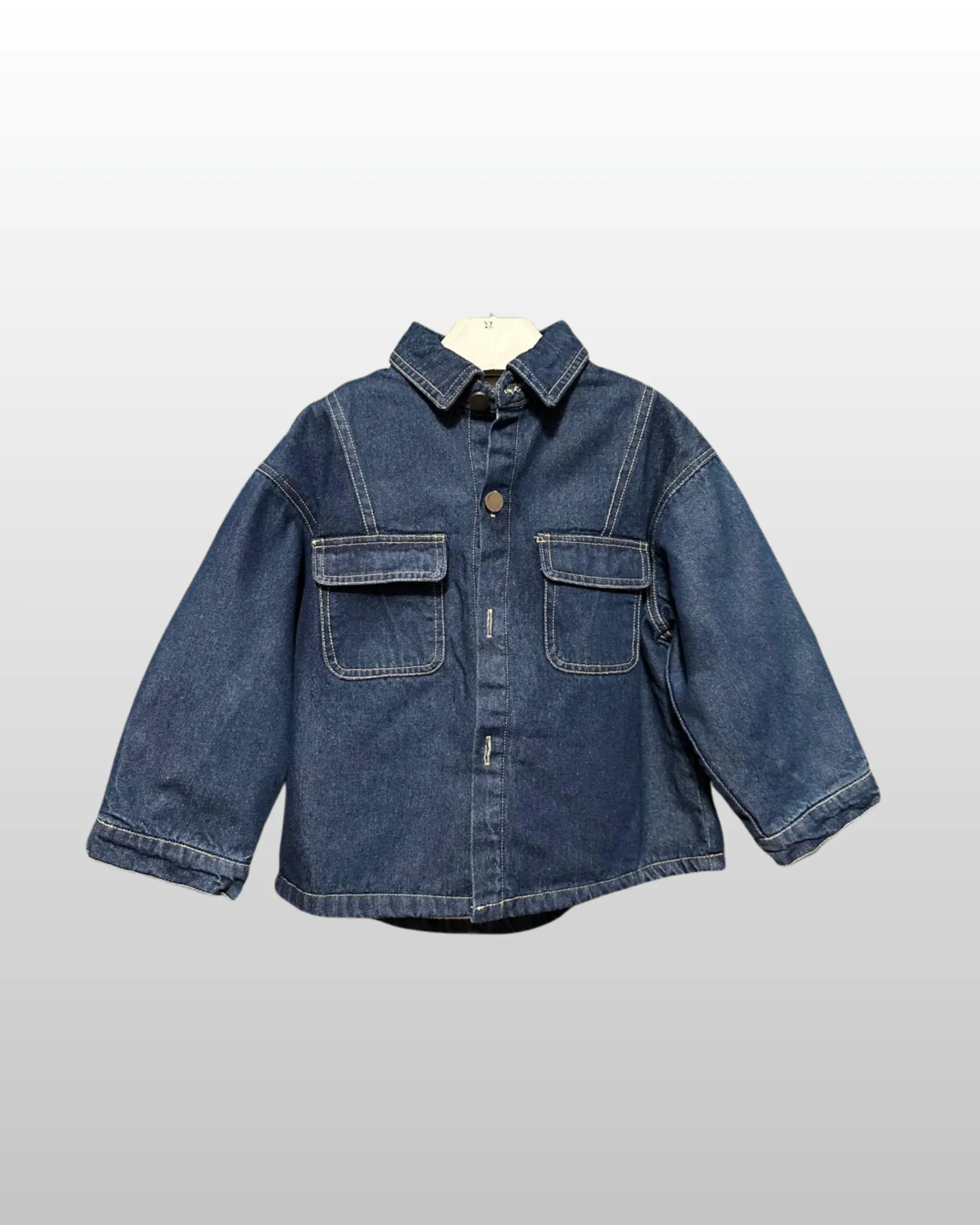 Unisex Denim Shirt with Warm Soft Inner - Image 4