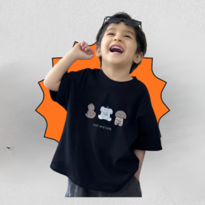 Round Neck Shirt for Kids soft casual everyday wear